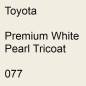 Preview: Toyota, Premium White Pearl Tricoat, 077.